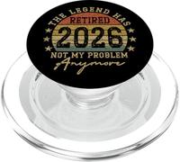 La leggenda si è ritirata 2026 Non è più un mio problema divertente PopSockets PopGrip per MagSafe