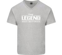 La Leggenda Si È Ritirata Maglietta Divertente Da Uomo A V In Cotone