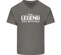 La Leggenda Si È Ritirata Maglietta Divertente Da Uomo A V In Cotone