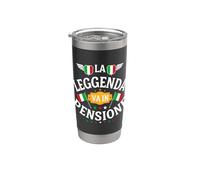 La Leggenda Va in Pensione 2026 Bicchiere termico in acciaio inox doppia parete