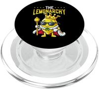 La lemonarchia divertente limone re corona gioco di parole PopSockets PopGrip per MagSafe