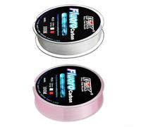 La lenza da pesca invisibile in fluorocarbonio da 100 m migliora il tasso di cattura con le massime prestazioni (2,5-0,26 mm-5,4 kg bianco)