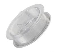 La lenza da pesca invisibile in fluorocarbonio da 100 m migliora il tasso di cattura con le massime prestazioni (2-0,23 mm-4,3 kg bianco)