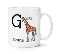 La Lettera G È Per Giraffa Tazza Da 10oz - Alphabet Divertente