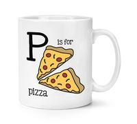 La Lettera P È Per La Pizza Tazza Da 10oz - Divertente Dell'Alfabeto