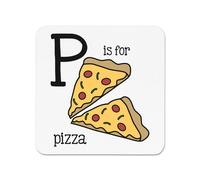 La Lettera P È Per Pizza Magnete Da Frigo - Alfabeto Fast Food Divertente