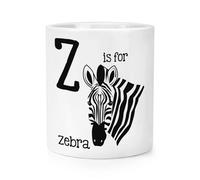 La Lettera Z È Per Zebra Pennello Trucco Matita Contenitore - Animale Divertente