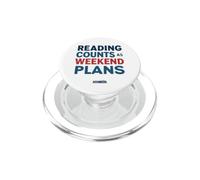 La lettura conta come piani per il fine settimana Umorismo amante dei libri PopSockets PopGrip per MagSafe