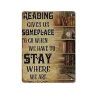 La lettura di targhe in metallo vintage ci dà un posto dove andare quando dobbiamo stare dove siamo poster pittura in ferro casa cucina garage uomo grotta decorazione della parete targa arte poster re