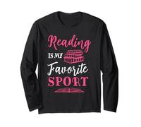 La Lettura è Il Mio Lettore Preferito per i Topi di Biblioteca degli Amanti dei Libri Sportivi Maglia a Manica