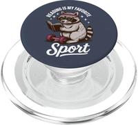 La lettura è il mio sport preferito, bookish Divertente lettore di procioni PopSockets PopGrip per MagSafe