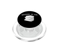 La lettura è illuminata La lettura degli amanti dei libri è illuminata PopSockets PopGrip per MagSafe