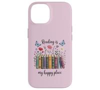 La lettura floreale degli amanti dei libri è il mio posto felice Custodia per iPhone 14