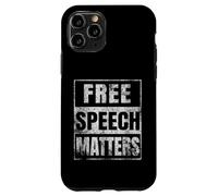 La libertà di parola conta Grunge Distressed Custodia per iPhone 11 Pro