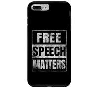 La libertà di parola conta Grunge Distressed Custodia per iPhone 7 Plus/8 Plus