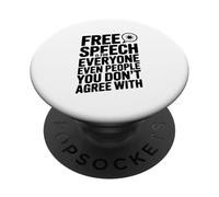 La libertà di parola è per tutti, anche se non sei d'accordo PopSockets PopGrip Adesivo