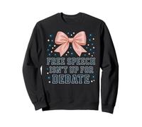 La libertà di Parola Non è per Il dibattito Coquette Bow Design Felpa