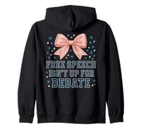 La libertà di Parola Non è per Il dibattito Coquette Bow Design Felpa con Cappuccio