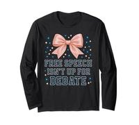 La libertà di Parola Non è per Il dibattito Coquette Bow Design Maglia a Manica