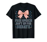 La libertà di Parola Non è per Il dibattito Coquette Bow Design Maglietta