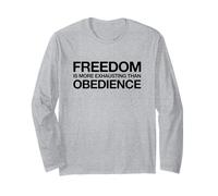 La libertà è più estenuante dell'obbedienza (Dichiarazione di Lotta) Maglia a Manica