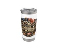 La libertà è stata la pena combattere il veterano patriottico 250th USA luglio Bicchiere termico in acciaio inox doppia parete