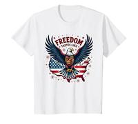 La libertà ha Il Sapore del Barbecue Maglietta, Bambini, Bianco, 2 Anni