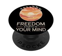 La libertà inizia nella tua mente PopSockets PopGrip Adesivo