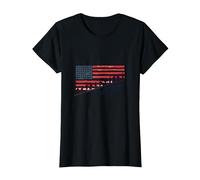 La libertà Non è Libera: Tributo Patriottico agli Eroi Americani Maglietta, Donna, Nero, L