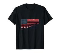 La libertà Non è Libera: Tributo Patriottico agli Eroi Americani Maglietta, Uomo, Nero, M