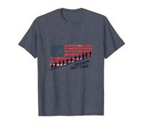 La libertà Non è Libera: Tributo Patriottico agli Eroi Americani Maglietta, Uomo, Pervinca, 3XL