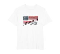 La libertà Non è Libera: Tributo Patriottico agli Eroi Americani Maglietta, Uomo Taglie Grandi, Bianco, 5X Tall