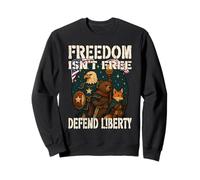 LA LIBERTÀ NON È LIBERTÀ DIFENDERE GLI animali patrioti che difendono Felpa
