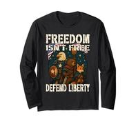 LA LIBERTÀ NON È LIBERTÀ DIFENDERE GLI animali patrioti che difendono Maglia a Manica