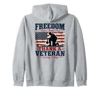 La Liberta Non E Mai Stata Gratis Grazie Veterano Felpa con Cappuccio