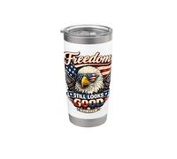 La libertà sembra ancora buona Eagle Patriotic Est 1776 luglio 4 Bicchiere termico in acciaio inox doppia parete