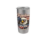 La libertà sembra ancora buona Eagle Patriotic Est 1776 luglio 4 Bicchiere termico in acciaio inox doppia parete