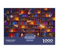 La libreria ultima dei meravigliosi Puzzle in Legno Impermeabile DIY Puzzles Da 1000 Pezzi Regali Per Adulti Sfidanti E Rompicapo Per Decorazioni Domestiche