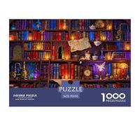 La libreria ultima dei meravigliosi Puzzle in Legno Impermeabile DIY Puzzles Da 1000 Pezzi Regali Per Adulti Sfidanti E Rompicapo Giochi Di Impegnativi