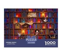 La libreria ultima dei meravigliosi Puzzle in Legno Impermeabile DIY Puzzles Da 1000 Pezzi Regali Per Adulti Colorati Per Decorazioni Domestiche
