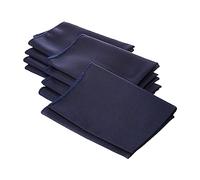LA Linen Popeline tovagliolo, Poliestere, Poliestere, Navy Blue, 45.7 x 45.7 x 0.04 cm