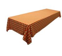 LA Linen Tovaglia a Scacchi, 152 x 305 cm, Arancione