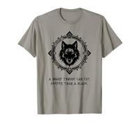 La lingua affilata taglia come una lama Viking Celtic Norse Wisdom Maglietta