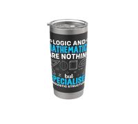 La logica e la matematica non sono altro che linguistiche specializzate Bicchiere termico in acciaio inox doppia parete