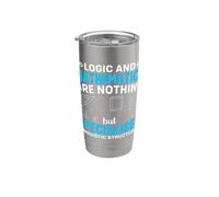 La logica e la matematica non sono altro che linguistiche specializzate Bicchiere termico in acciaio inox doppia parete