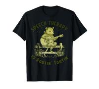 La logopedia è Rootin' Tootin' Opossum Suonare la Chitarra SLP Maglietta