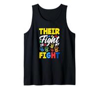 La Loro Lotta è la consapevolezza dell'autismo nella mia Lotta Canotta