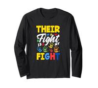 La Loro Lotta è la consapevolezza dell'autismo nella mia Lotta Maglia a Manica