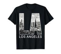 LA Los Angeles California Skyline Città Hollywood Maglietta