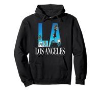 La Los Angeles California Souvenir Beach City West Coast Felpa con Cappuccio